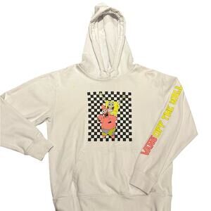 Vans Off the Wall White Hoodie with SpongeBob Graphic Adult Medium
